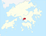 Hong Kong Sham Shui Po District locator map